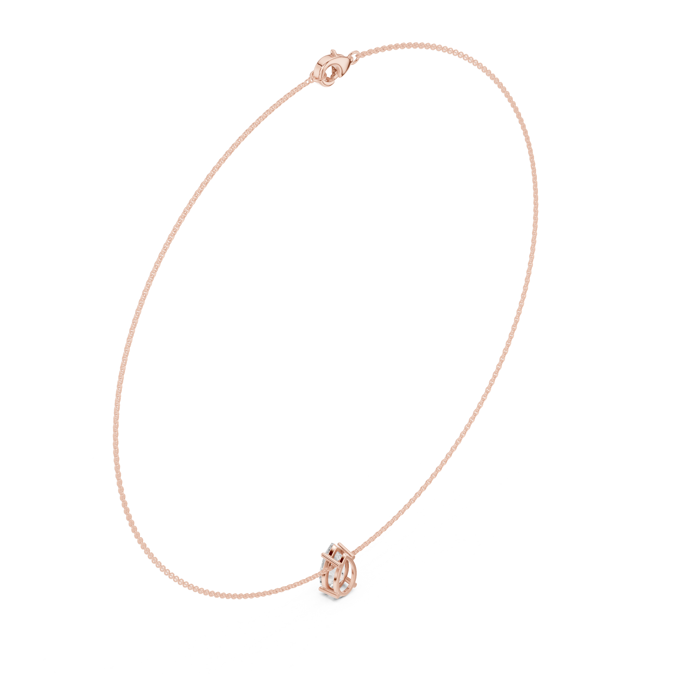 Luxury Pear Diamond Solitaire Pendant Necklace in 14K Gold