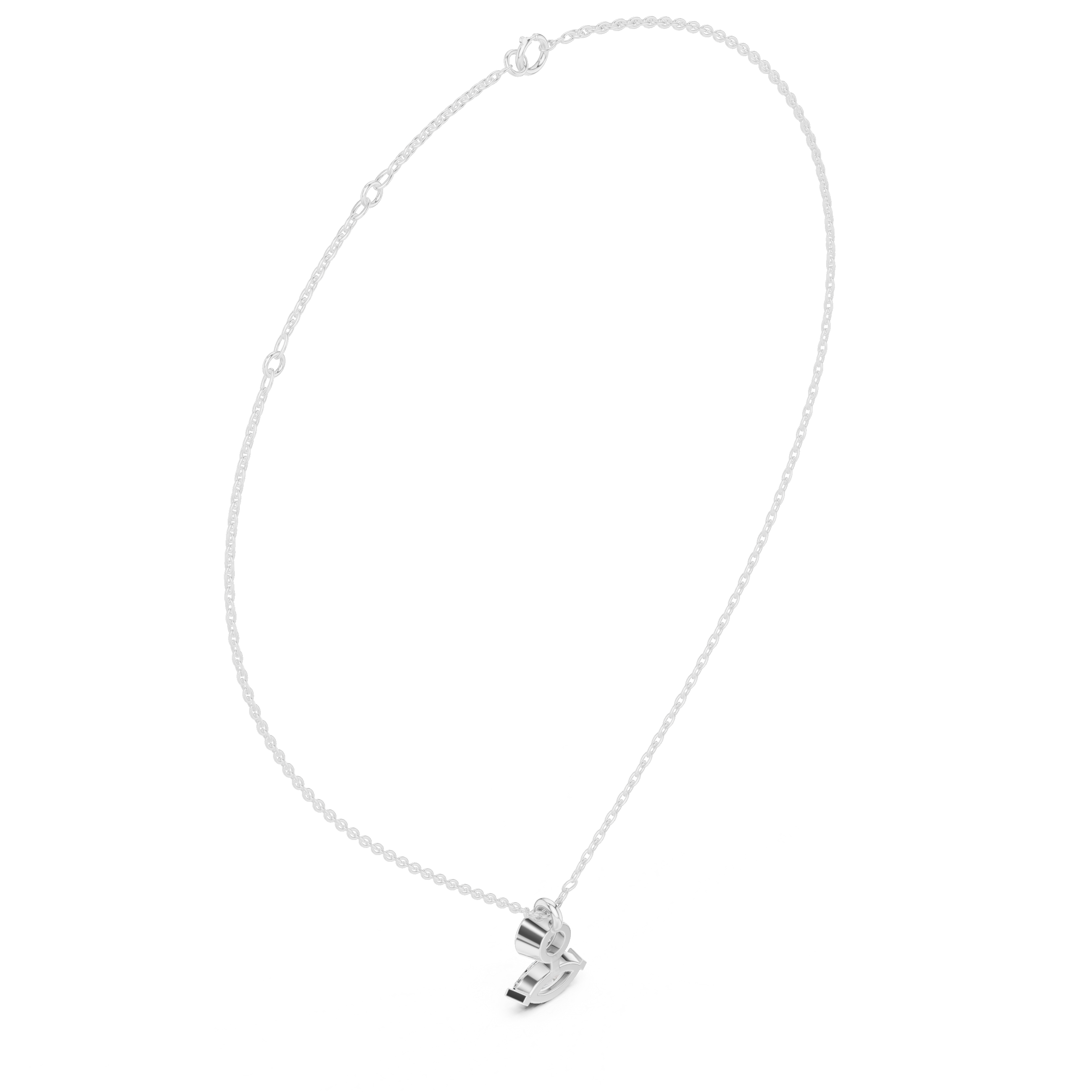 Luxury Marquise & Round Diamond Minimal Pendant in 14K Gold