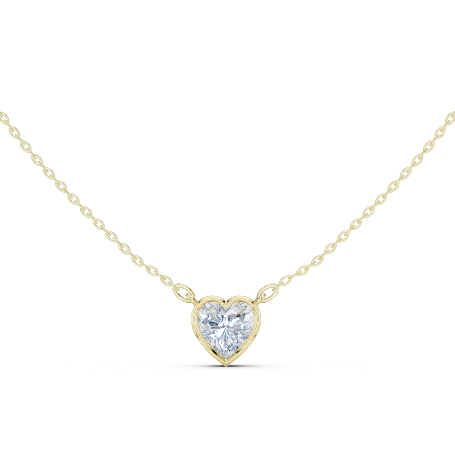 Heart Shape Lab-Grown Diamond Pendant
