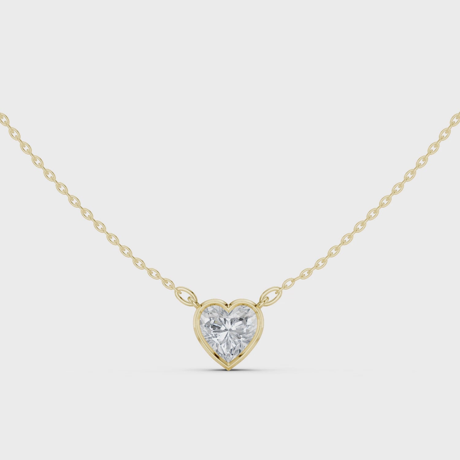 Heart Shape Lab-Grown Diamond Pendant
