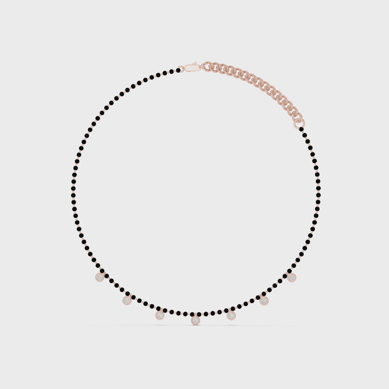 Elegant Bezel-Set Round Diamond Necklace for Everyday Luxury