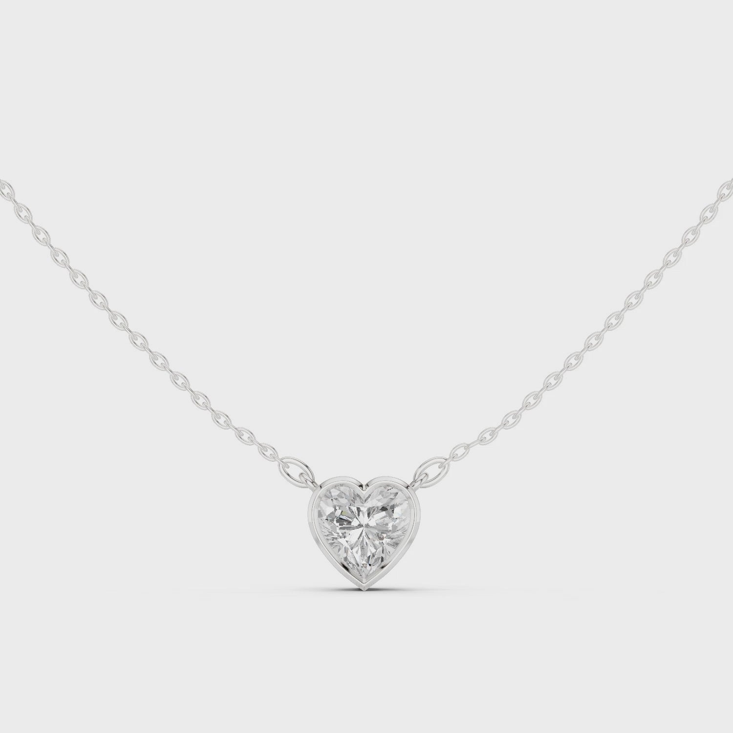 Heart Shape Lab-Grown Diamond Pendant