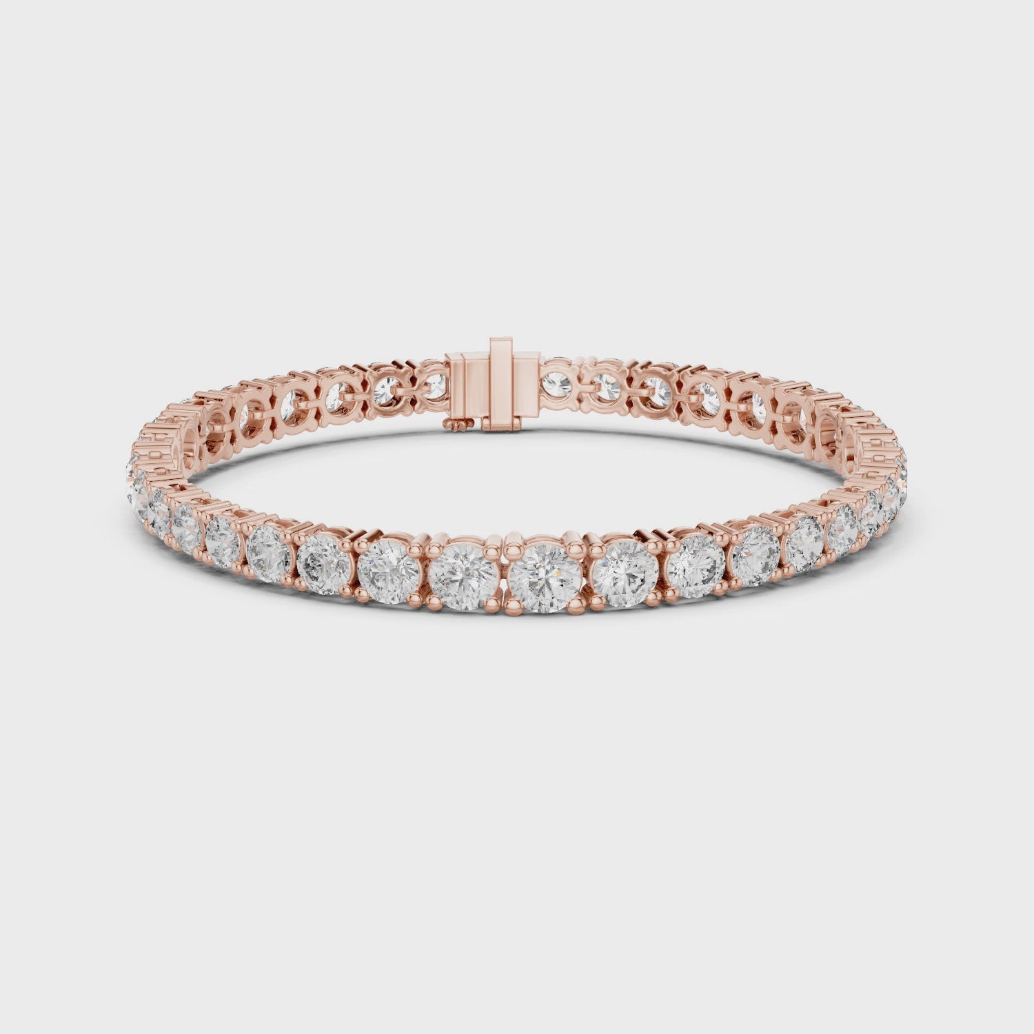 Luxury Multi-Size Round Lab-Grown Diamond Tennis Bracelet