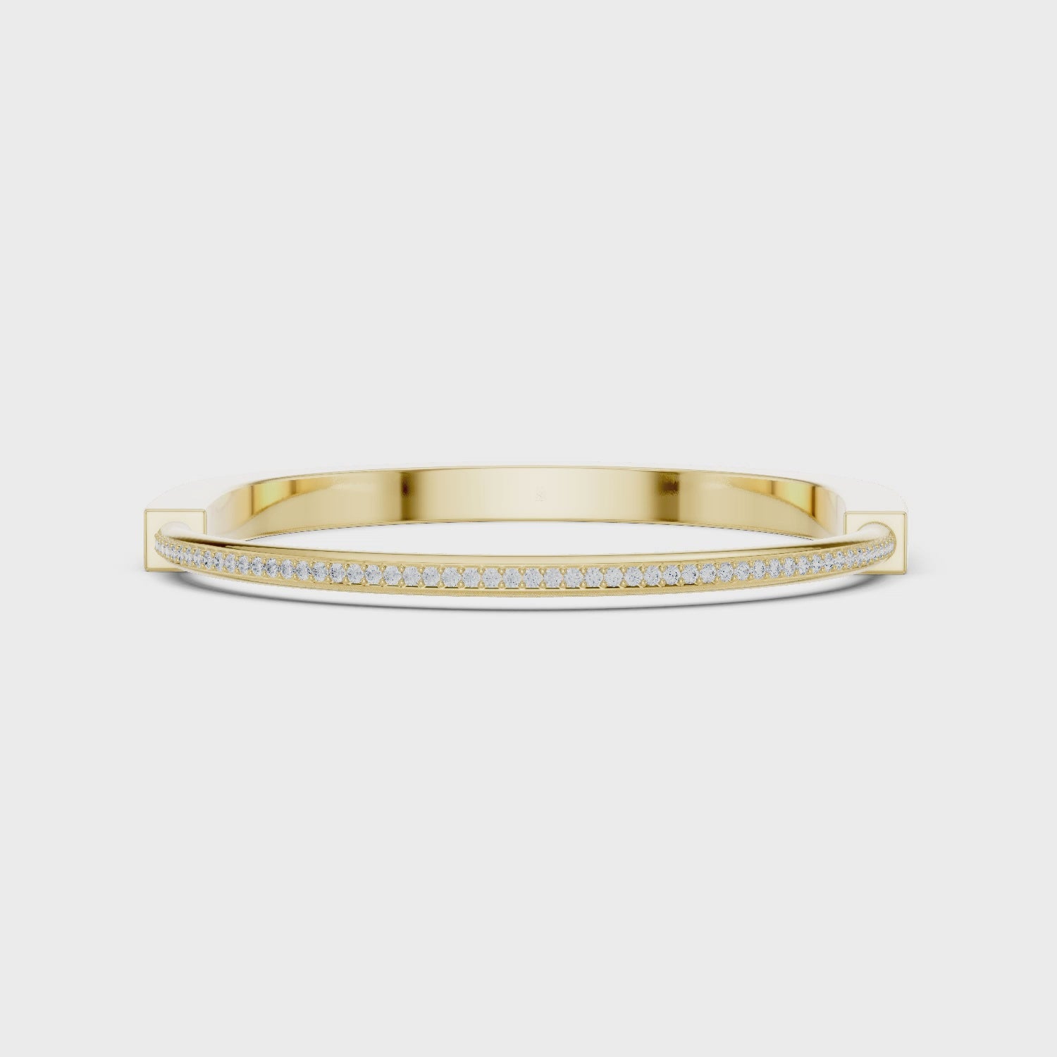 Luxury Men’s Diamond Gold Bangle Bracelet – Modern Designer Style