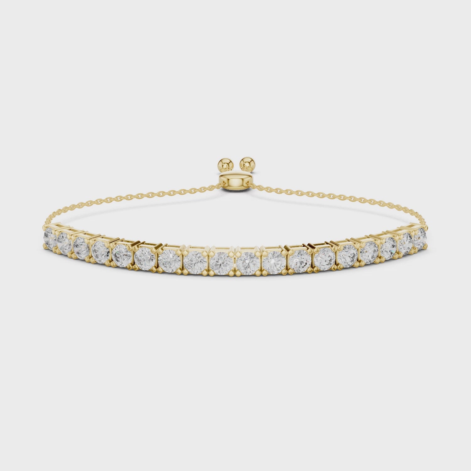 Luxury Adjustable Diamond Bracelet in 14K Gold